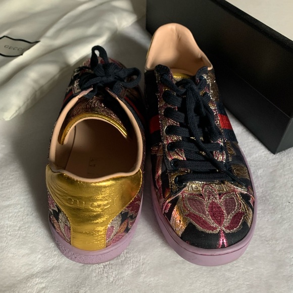 Gucci Multi Color Sneakers Size 37 - Picture 4 of 9